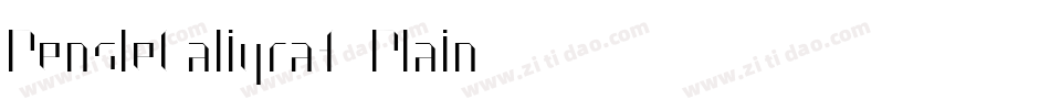 PensleCaligraf Plain字体转换